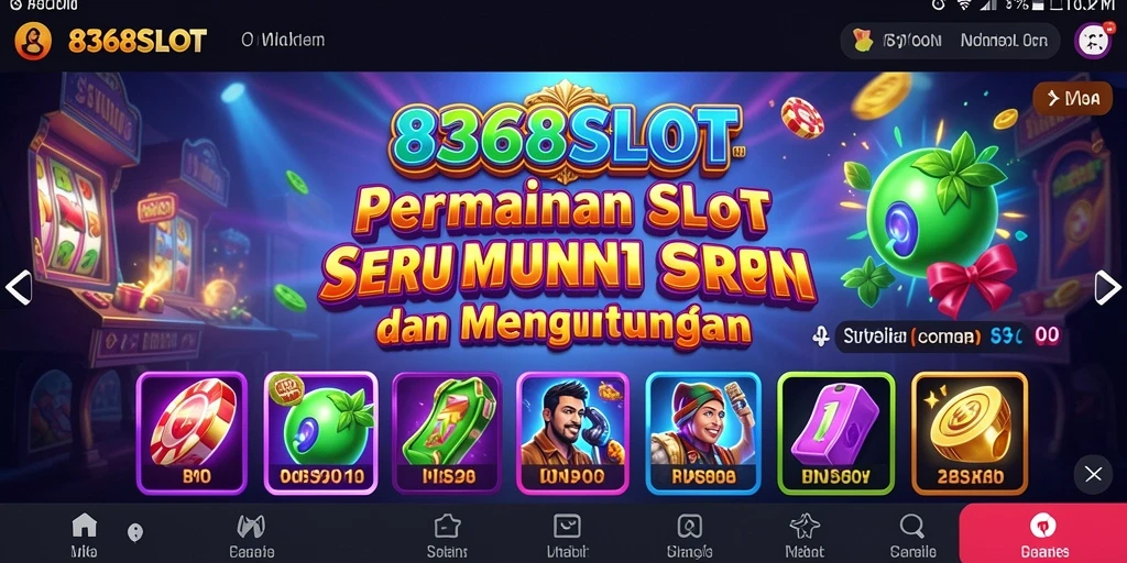 Tampilan gameplay menakjubkan dari 8368SLOT di layar smartphone.
