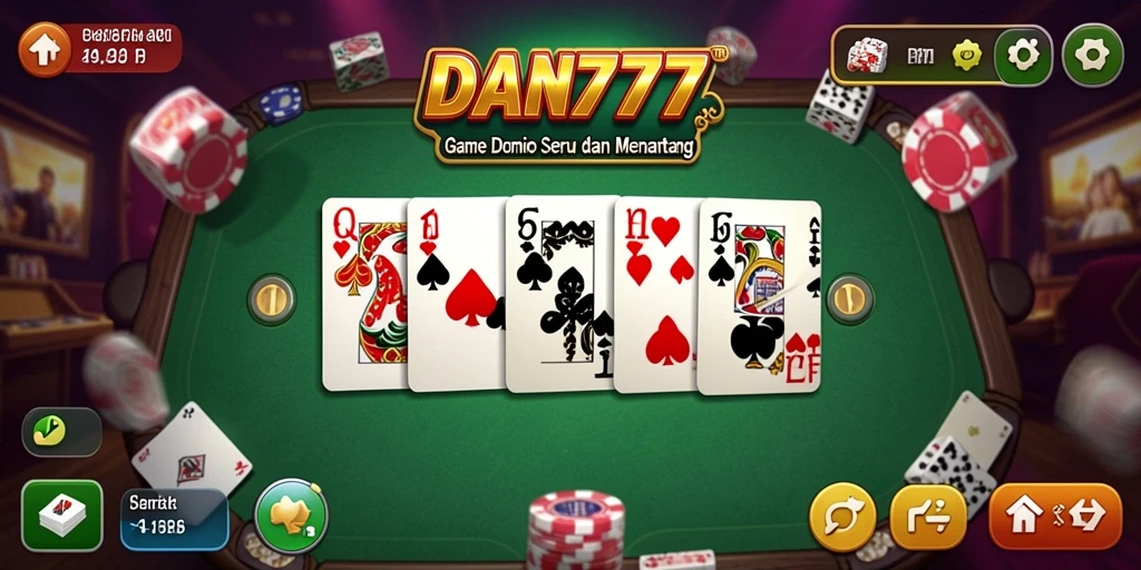 Screenshot menunjukkan gameplay seru dan interaktif dari DAN777.