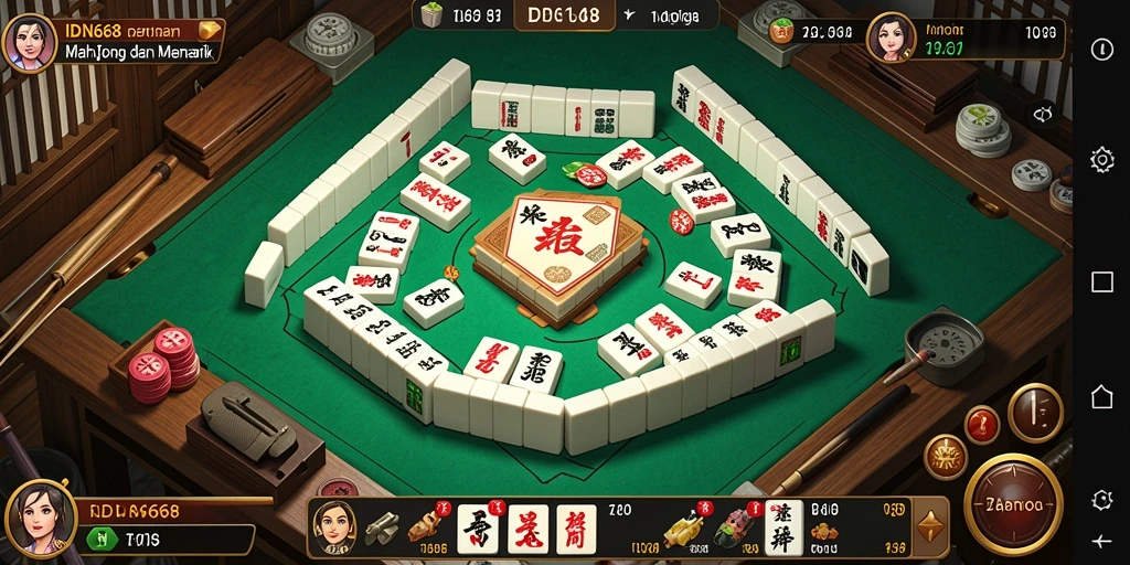 Menampilkan gameplay Mahjong yang menarik dan seru.