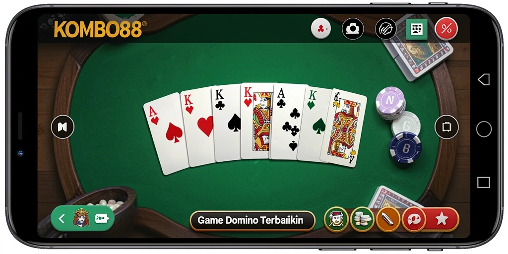 Tampilan gameplay Domino di KOMBO88 yang seru dan menarik.