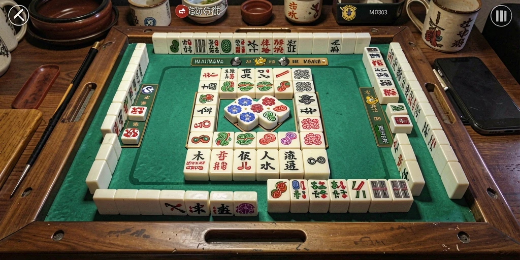 Tampilan gameplay seru dari MPO303 yang menampilkan Mahjong.