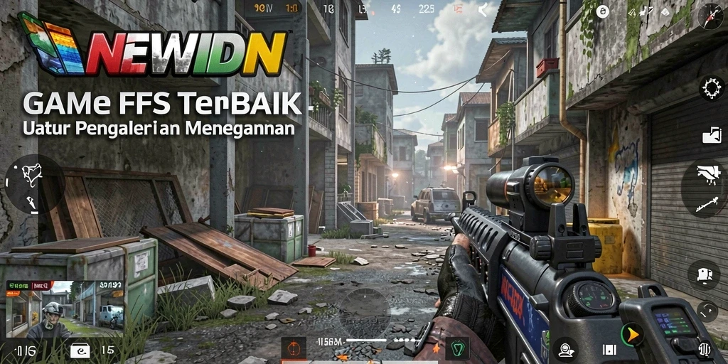 Tampilan gameplay mendebarkan dari game FPS NEWIDN.