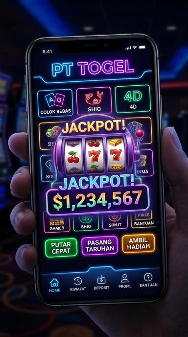 Tampilan utama aplikasi PTTogel yang menarik dan mudah digunakan.
